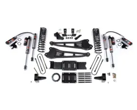 BDS Suspension 5.5 Inch Lift Kit with Radius Arm | with Factory Rear Overload Leaf FOX 2.5 Performance Elite Series Shock Ram 3500 4WD Diesel 2019-2024