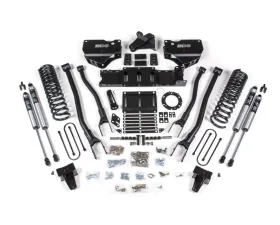 BDS Suspension 6 Inch Lift Kit with 4-Link | No Factory Rear Overload Leaf | 6 Bolt | FOX 2.0 Performance Series Shock Ram 3500 4WD Diesel 2019-2024