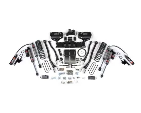 BDS Suspension 6 Inch Lift Kit with 4-Link | with Factory Rear Overload Leaf | 8 Bolt | FOX 2.5 Performance Elite Series Shock Ram 3500 4WD Diesel 2019-2024