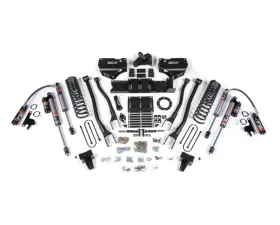 BDS Suspension 5.5 Inch Lift Kit with 4-Link | No Factory Rear Overload Leaf | FOX 2.5 Performance Elite Series Shock Ram 3500 4WD Gas 2019-2024