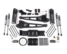 BDS Suspension 4 Inch Lift Kit with Radius Arm | with Factory Rear Overload Leaf | FOX 2.0 Performance Series Shock Ram 3500 4WD Gas 2019-2023