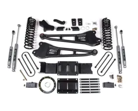 BDS Suspension 4 Inch Lift Kit with Radius Arm | with Factory Rear Overload Leaf | NX2 Nitro Series Shock Ram 3500 4WD Gas 2019-2023