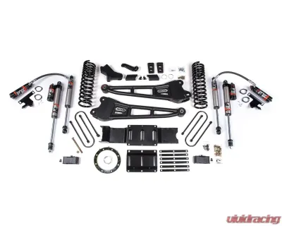 BDS Suspension 4 Inch Lift Kit with Radius Arm | 2 Inch Rear Block with Factory Rear Overload Leaf | 8 Bolt | FOX 2.5 Performance Elite Series Shock Ram 3500 4WD Diesel 2019-2024 - BDS1707FPE