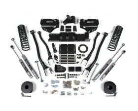 BDS Suspension 4 Inch Lift Kit with 4-Link | NX2 Nitro Series Shock Ram 2500 with Rear Air Ride 4WD Diesel 2019-2024