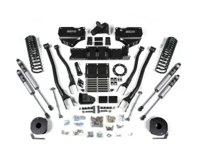 BDS Suspension 4 Inch Lift Kit with 4-Link | FOX 2.0 Performance Series Shock Ram 2500 with Rear Air Ride 4WD Gas 2019-2024