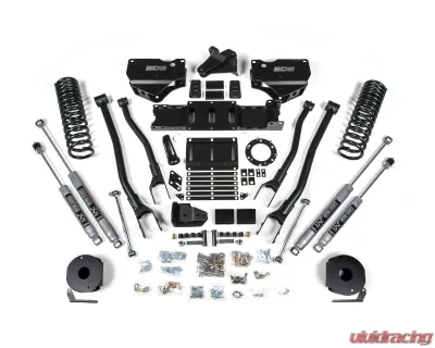 BDS Suspension 4 Inch Lift Kit with 4-Link | NX2 Nitro Series Shock Ram 2500 with Rear Air Ride 4WD Gas 2019-2024 - BDS1717H