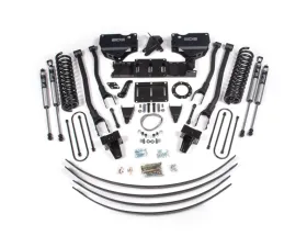 BDS Suspension 8 Inch Lift Kit with 4-Link | No Factory Rear Overload Leaf | 6 Bolt | FOX 2.0 Performance Series Shock Ram 3500 4WD Diesel 2019-2024