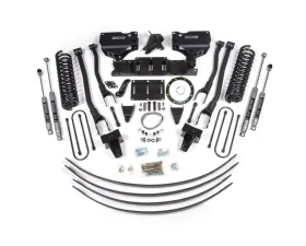 BDS Suspension 8 Inch Lift Kit with 4-Link | No Factory Rear Overload Leaf | 8 Bolt | NX2 Nitro Series Shock Ram 3500 4WD Diesel 2019-2024