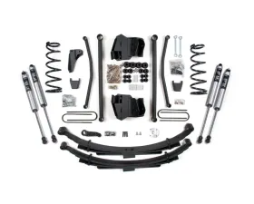 BDS Suspension 8 Inch Lift Kit Long Arm Block Kit Leaf Springs with 4 Inch Axle Manual Transmission | FOX 2.0 Performance Series Shock Ram 2500 | 3500 4WD Diesel 2008