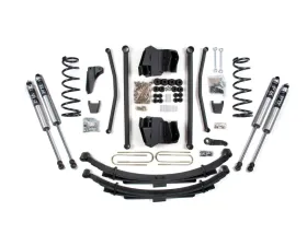 BDS Suspension 4 Inch Lift Kit | Long Arm | 3-1/2 Inch Axle | Leaf Springs | FOX 2.0 Performance Series Shock Dodge Ram 2500 Power Wagon 4WD Gas 2005-2007
