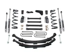 BDS Suspension 4 Inch Lift Kit | 3-1/2 Inch Axle | Leaf Springs | NX2 Nitro Series Shock Dodge Ram 2500 Power Wagon 4WD 2008
