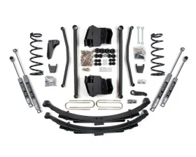 BDS Suspension 4 Inch Lift Kit | Long Arm | 3-1/2 Inch Axle | Leaf Springs | NX2 Nitro Series Shock Dodge Ram 2500 Power Wagon 4WD 2008
