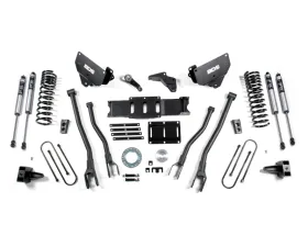 BDS Suspension 6 Inch Lift Kit with 4-Link | 5 Inch Block Kit | 8 Bolt | FOX 2.0 Performance Series Shock Ram 3500 4WD Diesel 2013-2018