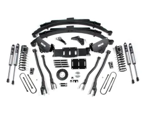 BDS Suspension 6 Inch Lift Kit with 4-Link | Leaf Springs | 8 Bolt | FOX 2.0 Performance Series Shock Ram 3500 4WD Diesel 2013-2018