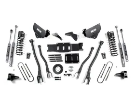 BDS Suspension 6 Inch Lift Kit with 4-Link | 4 Inch Block Kit | 8 Bolt | NX2 Nitro Series Shock Ram 3500 4WD Diesel 2013-2018