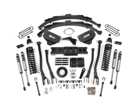 BDS Suspension 8 Inch Lift Kit with 4-Link | Leaf Springs | 8 Bolt | FOX 2.0 Performance Series Shock Ram 3500 4WD Diesel 2013-2018