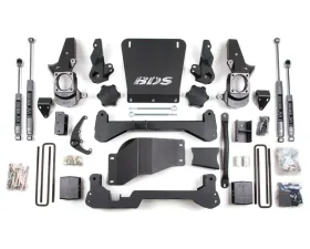 BDS Suspension 7 Inch Lift Kit | 5 Inch Block Kit | Narrow Track Knuckle | NX2 Nitro Series Shock Chevrolet Silverado?| GMC Sierra 2500HD/3500 4WD 2001-2010