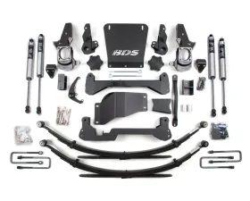 BDS Suspension 7 Inch Lift Kit | Leaf Springs | Narrow Track Knuckle | FOX 2.0 Performance Series Shock Chevrolet Silverado?| GMC Sierra 2500HD/3500 4WD 2001-2010