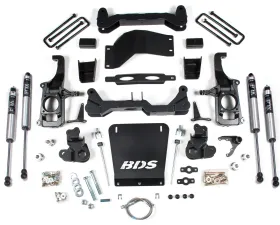BDS Suspension 6.5 Inch Lift Kit | 4 Inch Block Kit | FOX 2.0 Performance Series Shock Chevrolet Silverado?2500 HD | 3500 HD 2011-2019