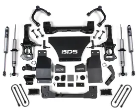BDS Suspension 4 Inch Lift Kit | FOX 2.0 Performance Series Front And Rear Shock Chevrolet Silverado?1500 | GMC Sierra 1500 4WD Gas 2025-2026