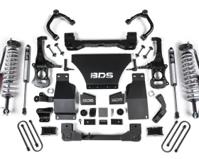 BDS Suspension 4 Inch Lift Kit | FOX 2.5 Performance Elite Coil-Over | FOX 2.0 Performance Series Rear Shock Chevrolet Silverado?1500 | GMC Sierra 1500 4WD Gas 2025-2026