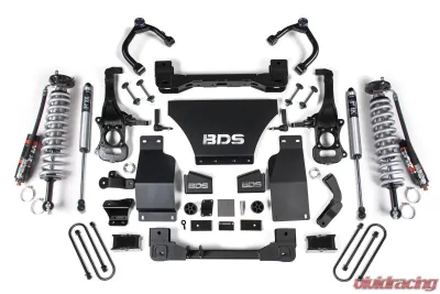 BDS Suspension 4 Inch Lift Kit | FOX 2.5 Performance Elite Coil-Over | FOX 2.0 Performance Series Rear Shock Chevrolet Silverado?1500 | GMC Sierra 1500 4WD Gas 2025-2026 - BDS1851PSS