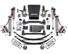 BDS Suspension 4 Inch Lift Kit | FOX Performance Elite Coil-Over | Leaf Springs | FOX 2.5 Performance Elite Series Rear Shock Chevrolet Silverado 1500 | GMC Sierra 1500 4WD 2007-2013