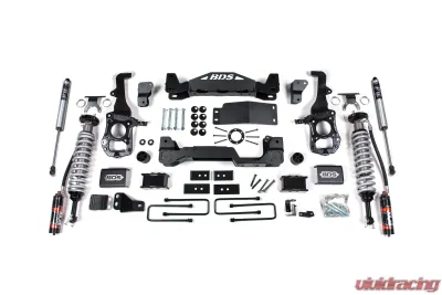 BDS Suspension 4 Inch Lift Kit | FOX 2.5 Performance Elite Coil-Over | 2 Inch Block Kit | FOX 2.0 Performance Series Rear Shock Ford F150 4WD 2021-2025 - BDS1902FPE