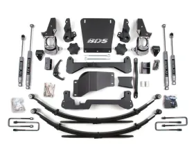 BDS Suspension 7 Inch Lift Kit | Leaf Springs | Standard Knuckle | NX2 Nitro Series Shock Chevrolet Silverado?| GMC Sierra 2500HD/3500 4WD 2001-2010