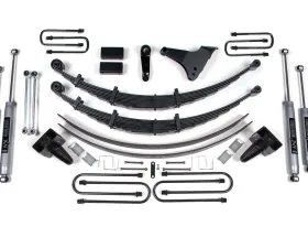 BDS Suspension 6 Inch Lift Kit | Block Kit No Factory Overload | Square Mfg Prior 2-28-99 | NX2 Nitro Series Ford F250 | F350 Super Duty 4WD 1999-2004