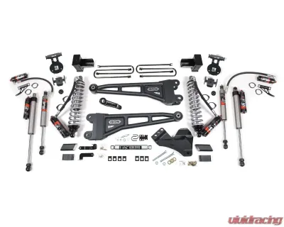 BDS Suspension 4 Inch Lift Kit with Radius Arm | FOX 2.5 Performance Elite Coil-Over | 5 Inch Block with 2 Leaf Main | FOX 2.5 Performance Elite Series Shock Ford F250 | F350 Super Duty 2017-2019 - BDS1967FPE