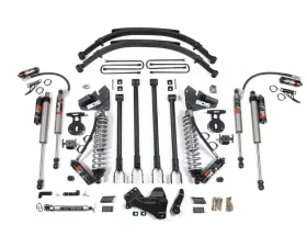 BDS Suspension 4 Inch Lift Kit with 4-Link | FOX 2.5 Performance Elite Coil-Over Conversion | Leaf Springs | FOX 2.5 Performance Elite Series Shock Ford F250 | F350 Super Duty 4WD Diesel 2017-2019