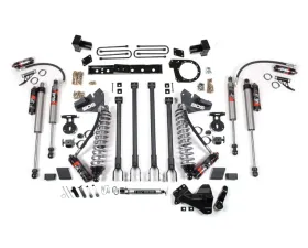 BDS Suspension 7 Inch Lift Kit with 4-Link | FOX 2.5 Performance Elite Coil-Over Conversion | Block Kit | FOX 2.5 Performance Elite Series Rear Shock Ford F250 | F350 Super Duty 4WD Diesel 2020-2022