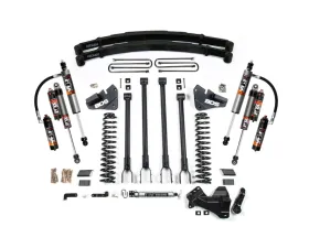 BDS Suspension 5 Inch Lift Kit with 4-Link | Leaf Springs | FOX 2.5 Performance Elite Series Shock Ford F250 | F350 Super Duty 4WD Gas 2020-2022