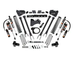BDS Suspension 6 Inch Lift Kit | 4-Link Conversion | 5 Inch Block with 2 Leaf Main | FOX 2.5 Performance Elite Series Shock Ford F250 | F350 Super Duty 4WD Diesel 2017-2019