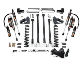 BDS Suspension 4 Inch Lift Kit | 4-Link Conversion | 5 Inch Block with 2 Leaf Main | FOX 2.5 Performance Elite Series Shock Ford F250 | F350 Super Duty 4WD Gas 2017-2019
