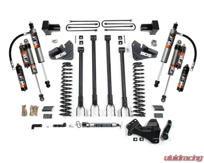 BDS Suspension 4 Inch Lift Kit with 4-Link | FOX 2.5 Performance Elite Series Shock Ford F350 Super Duty DRW 4WD Gas 2017-2019 - BDS2239FPE