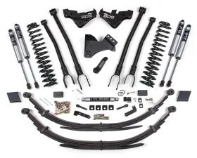 BDS Suspension 5 Inch Lift Kit with 4-Link | Leaf Springs | FOX 2.0 Performance Series Shock Ford F250 | F350 Super Duty 4WD Diesel 2023-2026
