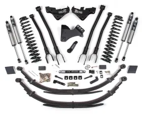 BDS Suspension 5 Inch Lift Kit with 4-Link | Leaf Springs | FOX 2.5 Performance Series HTO Shock Ford F250 | F350 Super Duty 4WD Gas 2023-2026