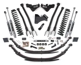 BDS Suspension 5 Inch Lift Kit with 4-Link | Leaf Springs | NX2 Nitro Series Shock Ford F250 | F350 Super Duty 4WD Gas 2023-2026