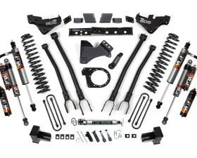 BDS Suspension 5 Inch Lift Kit with 4-Link| Block Kit | FOX 2.5 Performance Elite Series Shock Ford F250 | F350 Super Duty 4WD Diesel 2023-2026