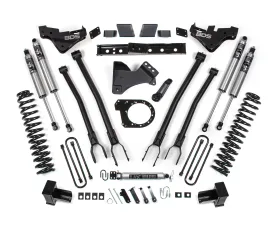 BDS Suspension 5 Inch Lift Kit with 4-Link| Block Kit | FOX 2.5 Performance Series HTO Shock Ford F250 | F350 Super Duty 4WD Diesel 2023-2026