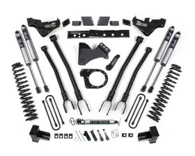 BDS Suspension 5 Inch Lift Kit with 4-Link| Block Kit | FOX 2.0 Performance Series Shock Ford F250 | F350 Super Duty 4WD Diesel 2023-2026