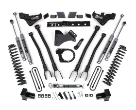 BDS Suspension 5 Inch Lift Kit with 4-Link| Block Kit | NX2 Nitro Series Shock Ford F250 | F350 Super Duty 4WD Diesel 2023-2026