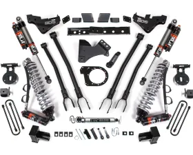 BDS Suspension 7 Inch Lift Kit with 4-Link | FOX 2.5 Performance Elite Coil-Over Conversion | Block Kit Ford F250 | F350 Super Duty 4WD Diesel 2023-2026