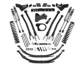 BDS Suspension 7 Inch Lift Kit with 4-Link | Leaf Springs | FOX 2.0 Performance Series Shock Ford F250 | F350 Super Duty 4WD Diesel 2023-2026