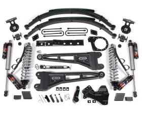 BDS Suspension 7 Inch Lift Kit with Radius Arm | FOX 2.5 Coil-Over Conversion | Leaf Springs | FOX 2.5 Performance Elite Series Shock Ford F250 | F350 Super Duty 4WD Diesel 2023-2026