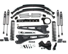 BDS Suspension 7 Inch Lift Kit with Radius Arm | Leaf Springs | FOX 2.5 Performance Series HTO Shock Ford F250 | F350 Super Duty 4WD Diesel 2023-2026