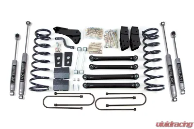 BDS Suspension 4 Inch Lift Kit | 4 Inch Block Kit | 4 Inch Axle | NX2 Nitro Series Shock Dodge Ram 2500 Power Wagon 2008 - BDS297H