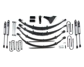 BDS Suspension 6 Inch Lift Kit | Leaf Springs | Square Front U-bolt | FOX 2.0 Performance Series Shock Ford F250 | F350 Super Duty 4WD 1999-2004